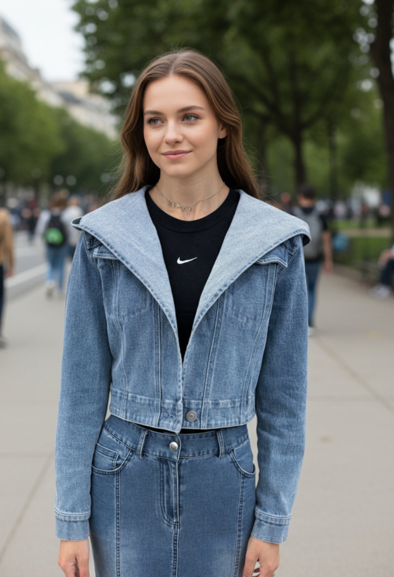 Livvy Cropped Denim Jacket – Olivvi World