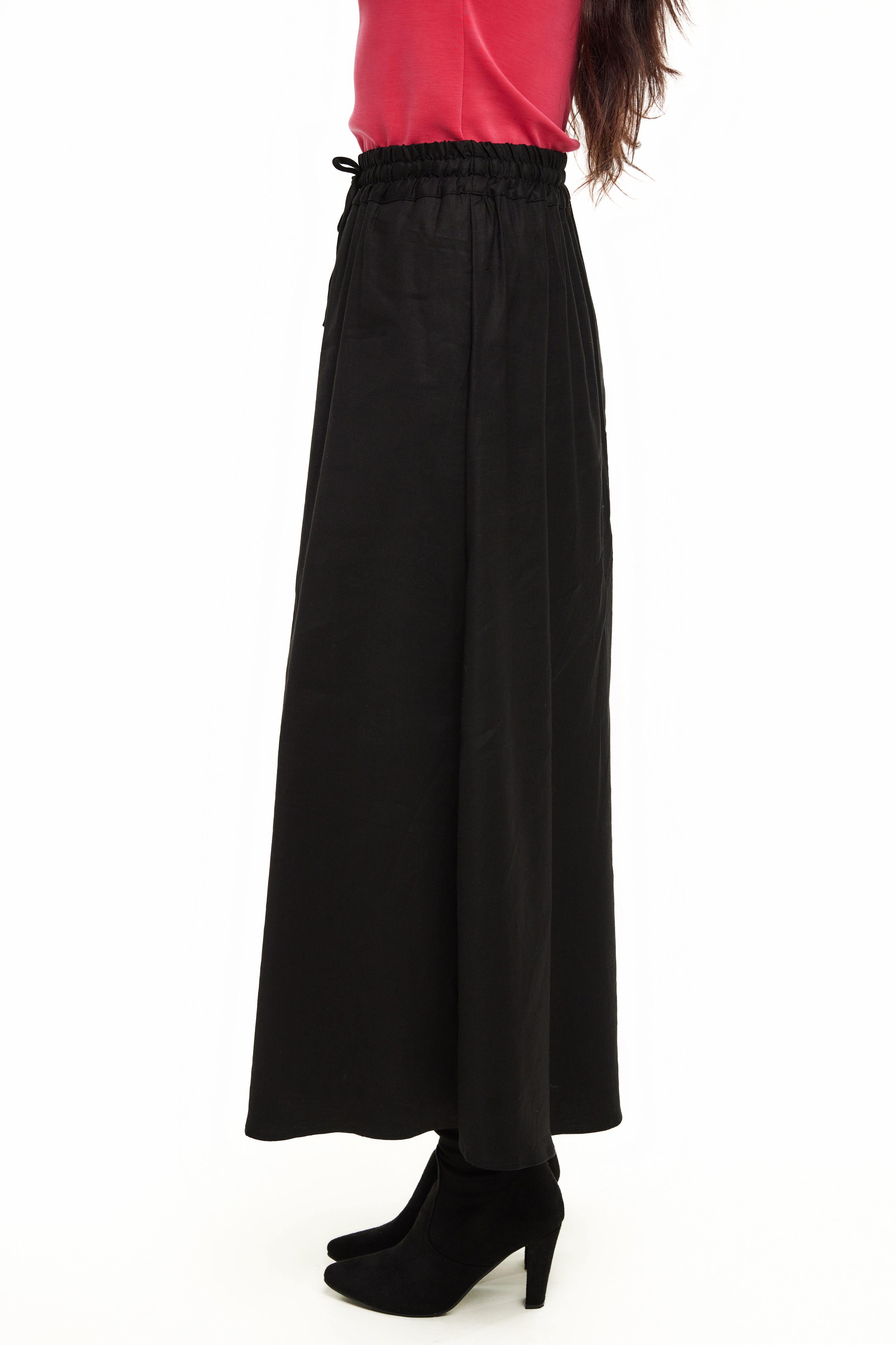 CUPRO SKIRT - Black Twill - Olivvi World