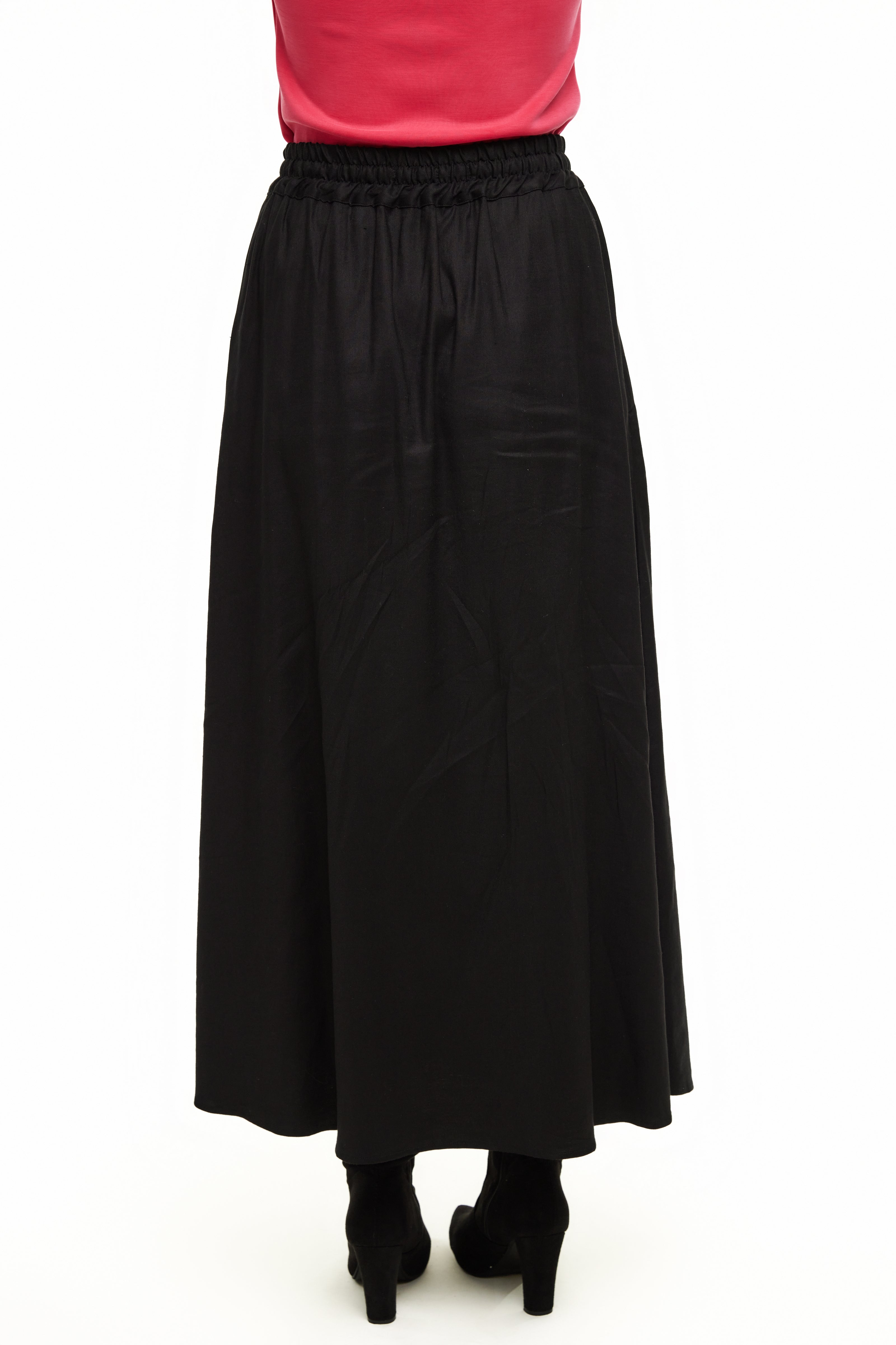 CUPRO SKIRT - Black Twill - Olivvi World