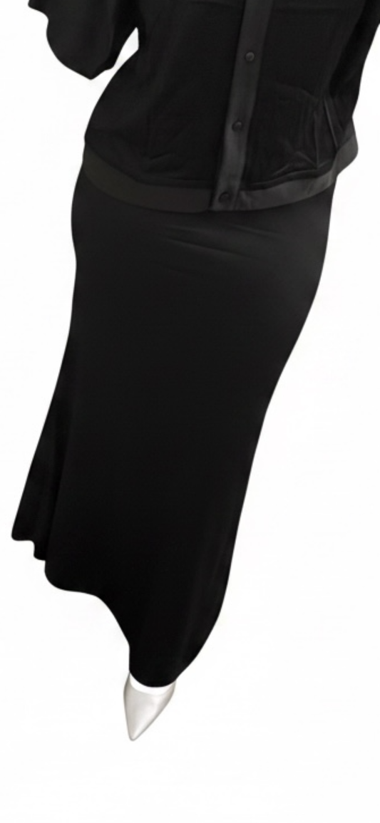 Satin Stretch Slip Skirt