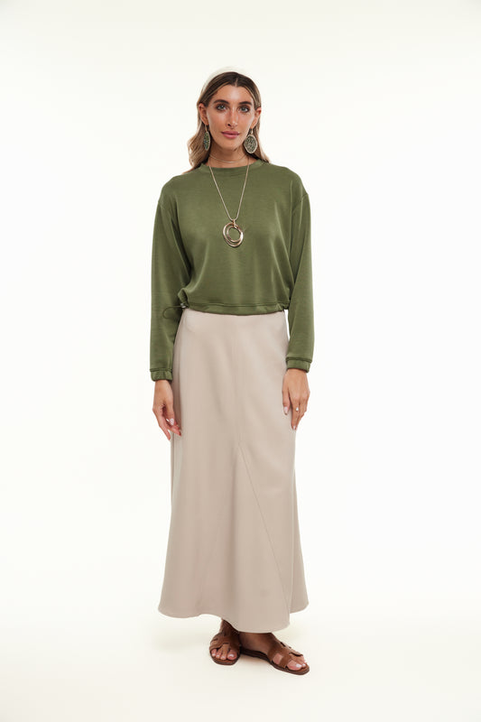 Raven Skirt, Beige - Olivvi World