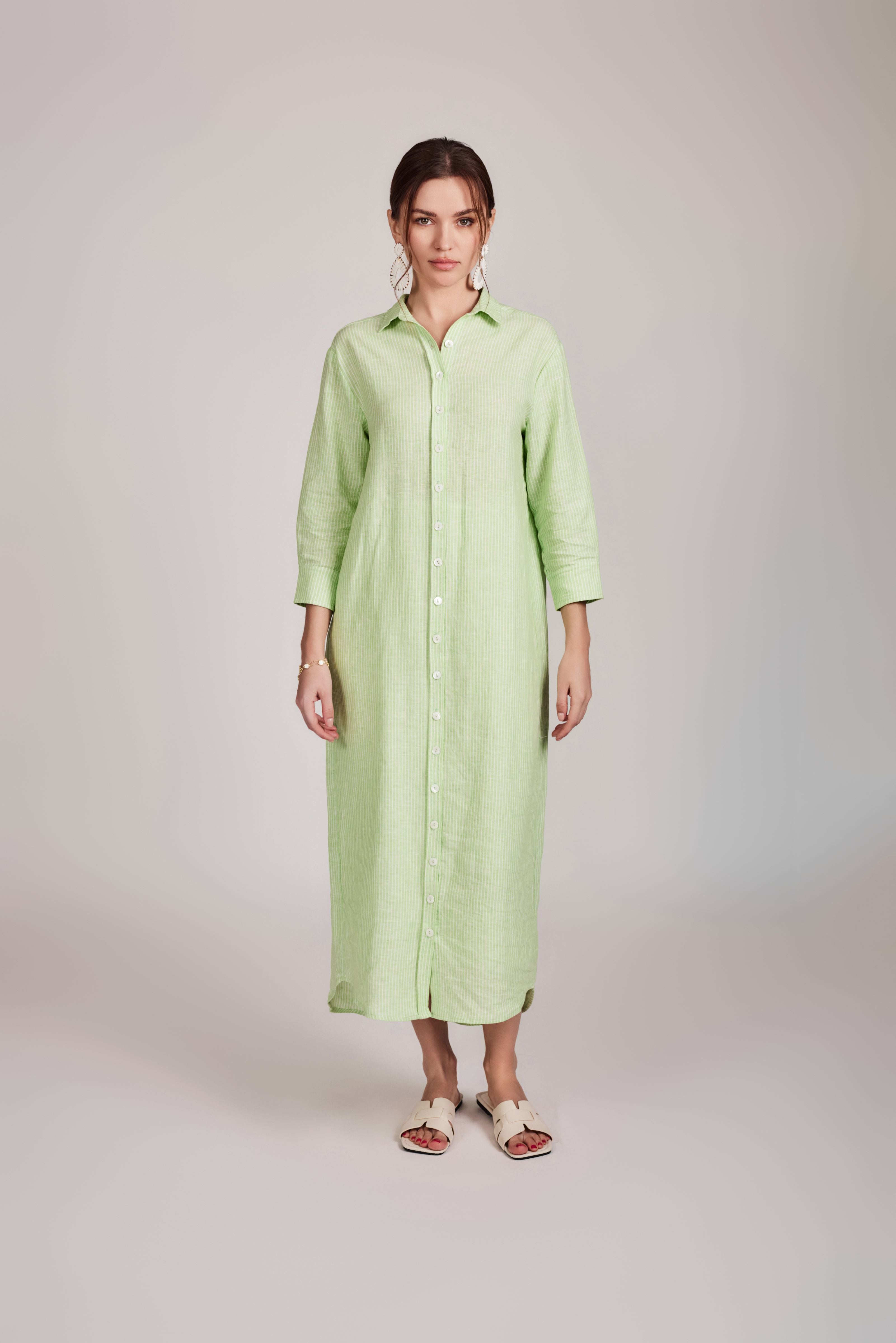 Relaxed Summer IT dress - Lime Green - Olivvi World