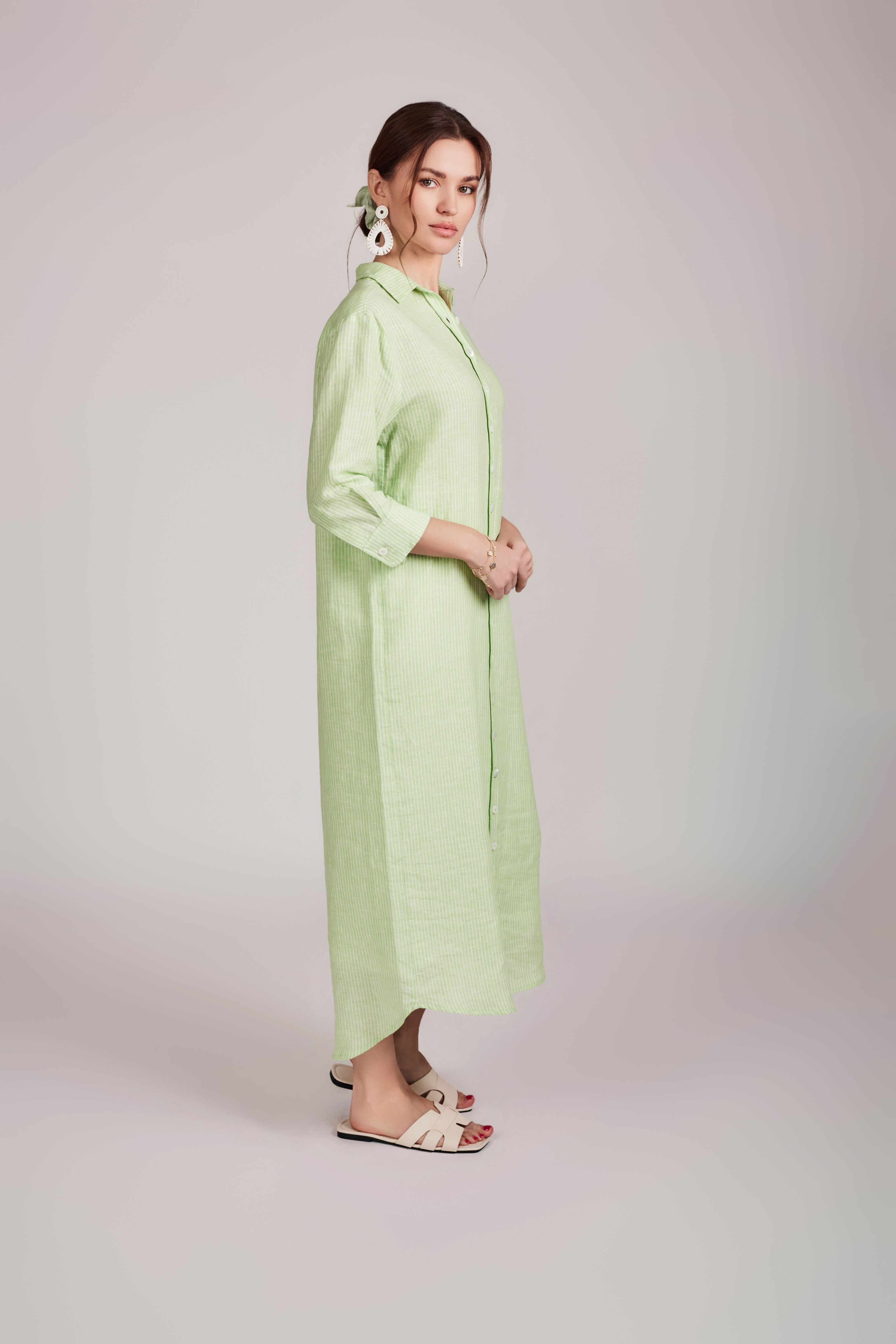 Relaxed Summer IT dress - Lime Green - Olivvi World