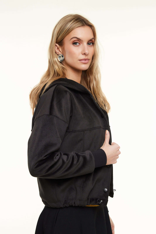 Autumn Snap Women’s Hoodie Jacket, Black – Olivvi World