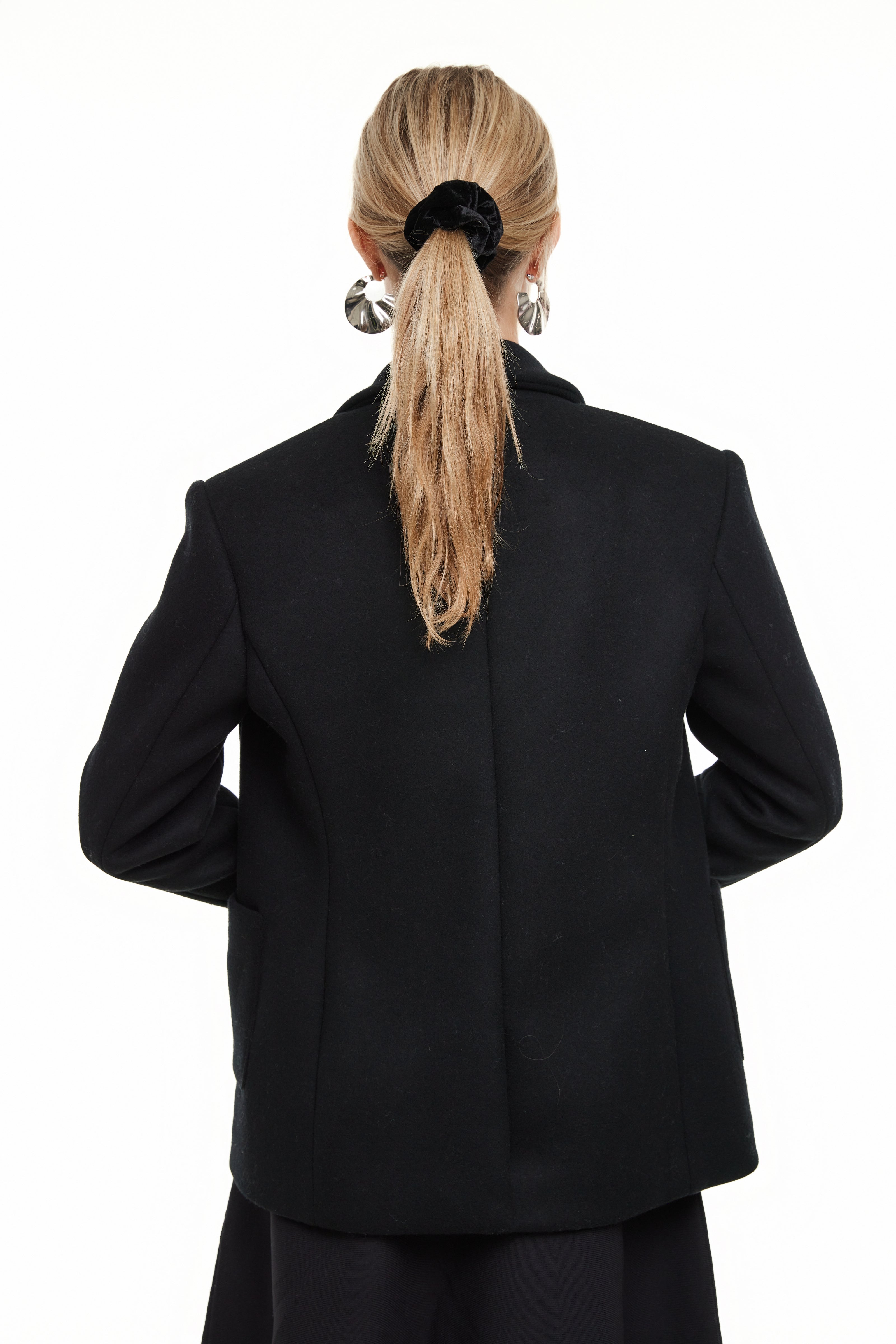 Boyfriend Blazer for Women, Black Wool – Olivvi World