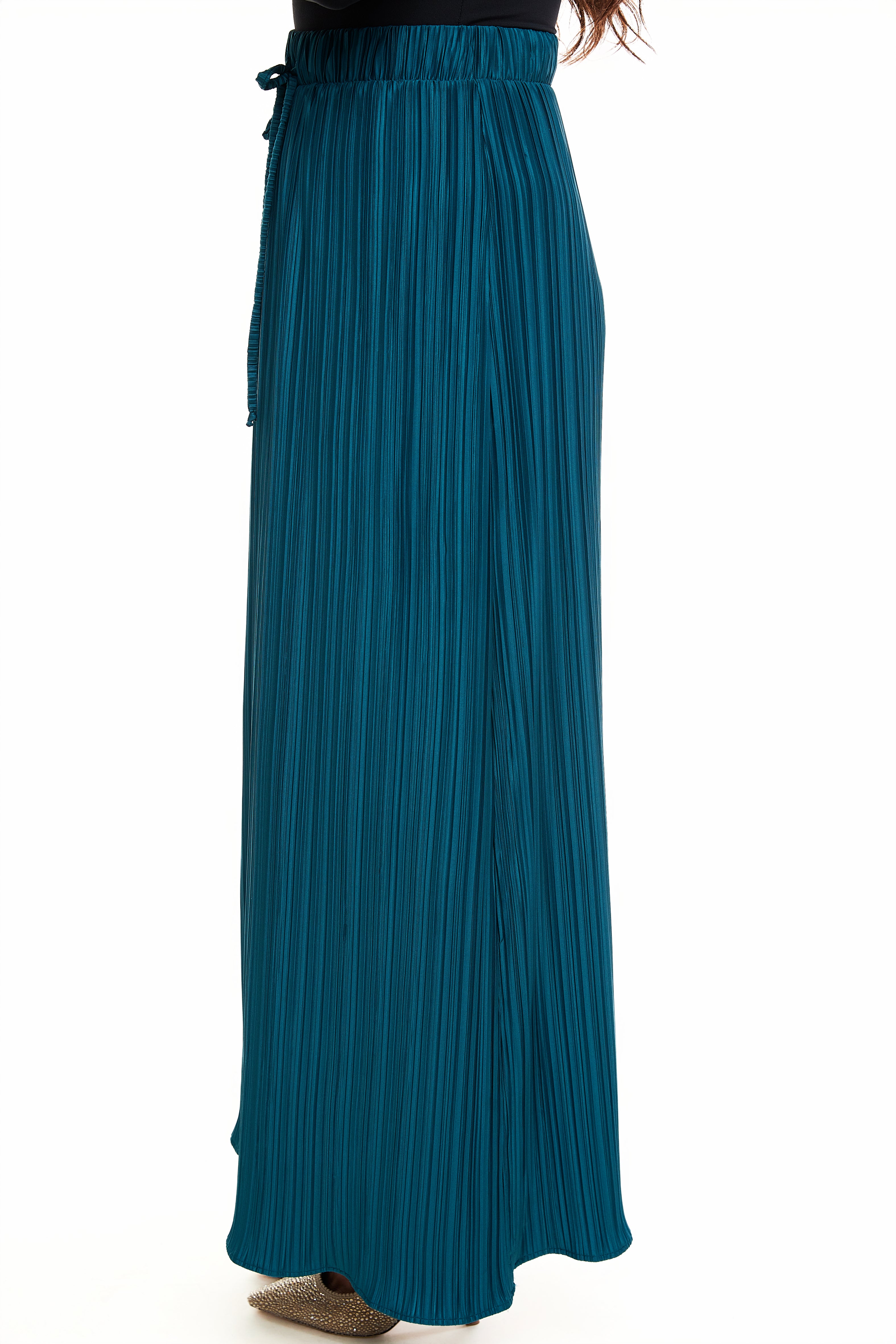 Eve Cupro Skirt, Turquoise – Olivvi World