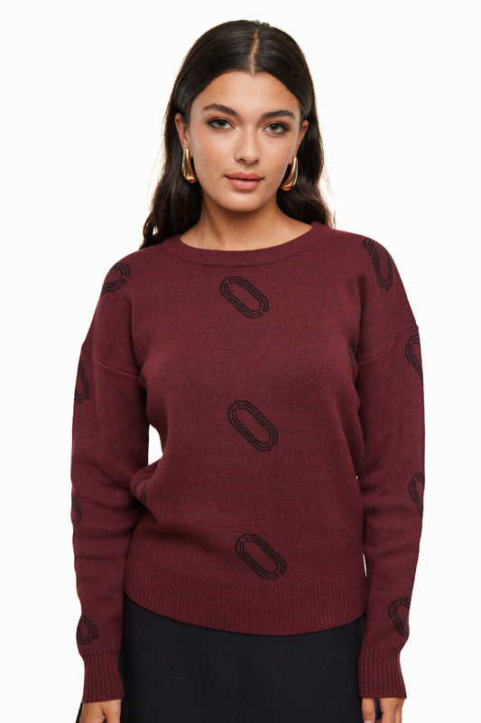 Icon Sweater, Burgundy – Olivvi World