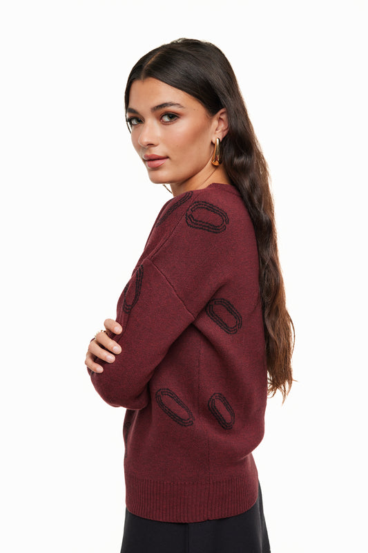 Icon Sweater, Burgundy – Olivvi World