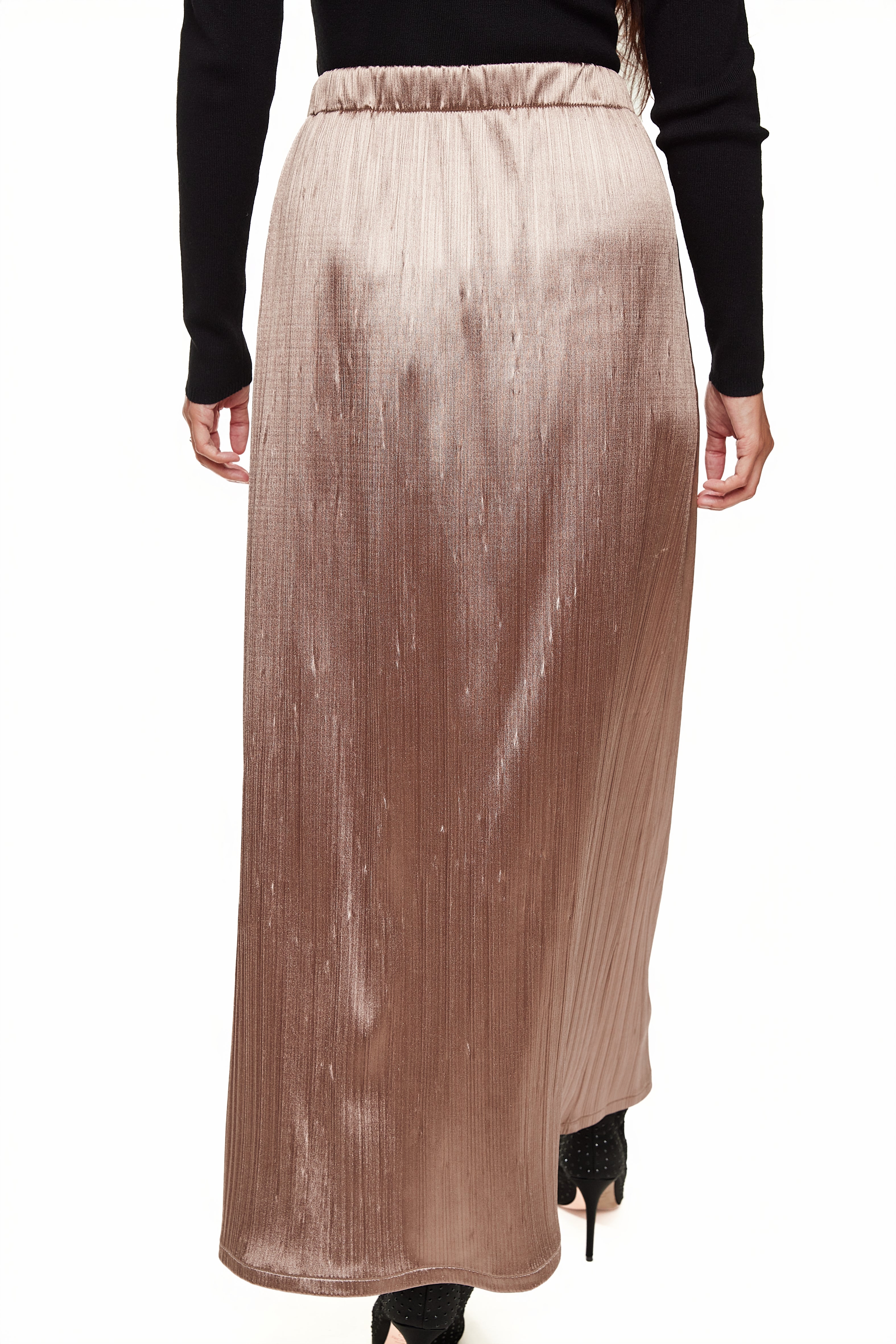 Micro Pleated Skirt, Liquid Gold – Olivvi World