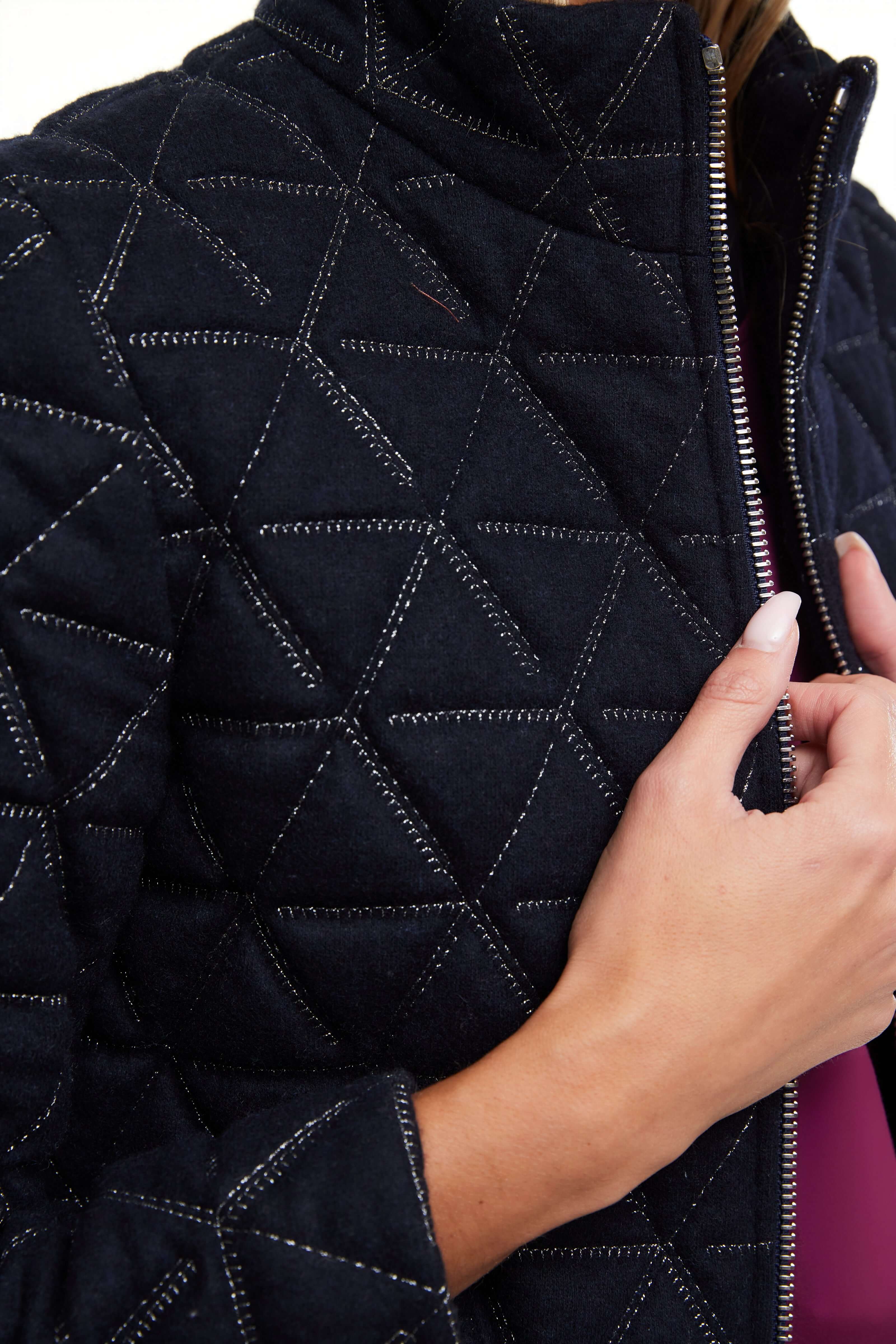 Quilted Wool Jacket, Navy – Olivvi World