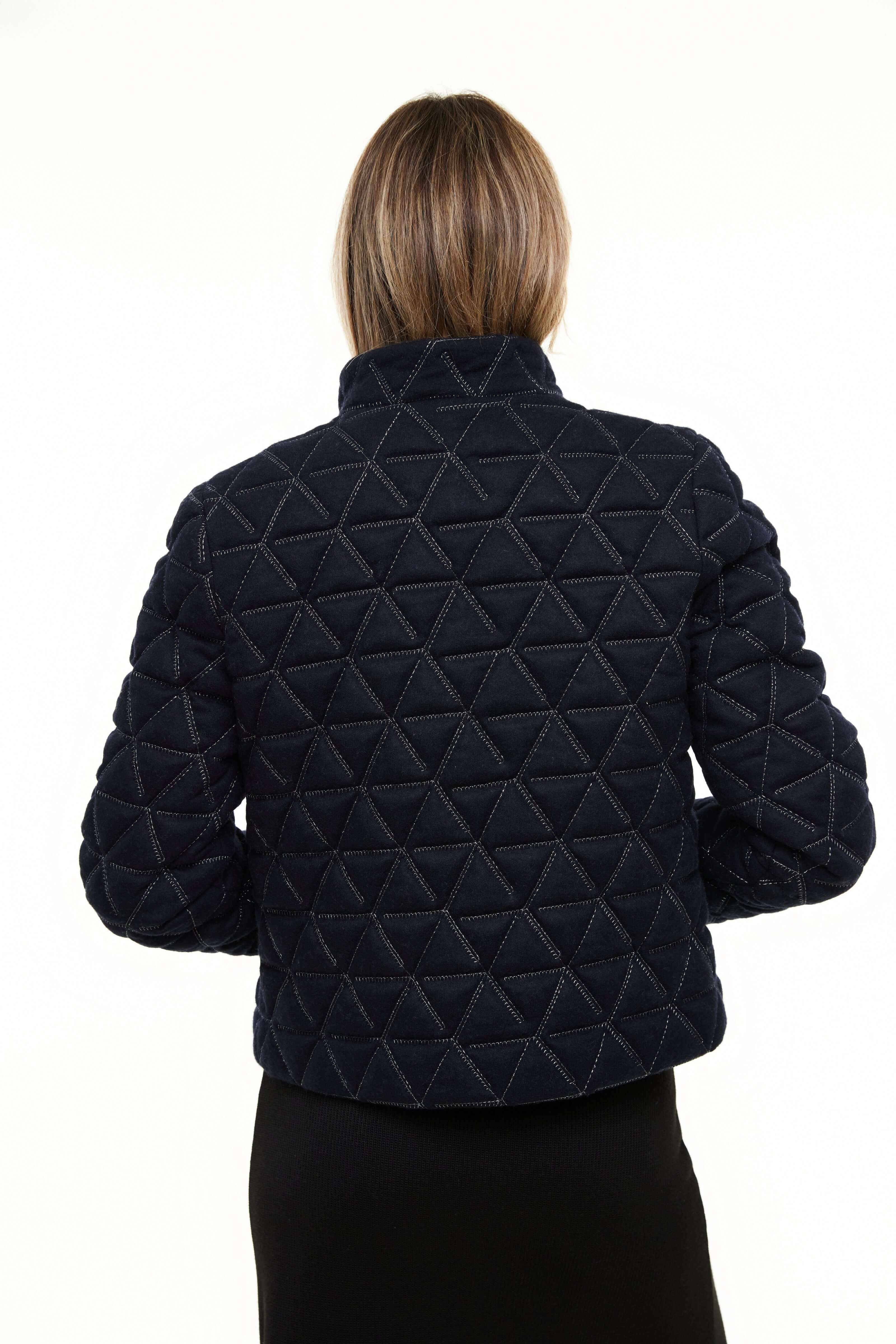 Quilted Wool Jacket, Navy – Olivvi World