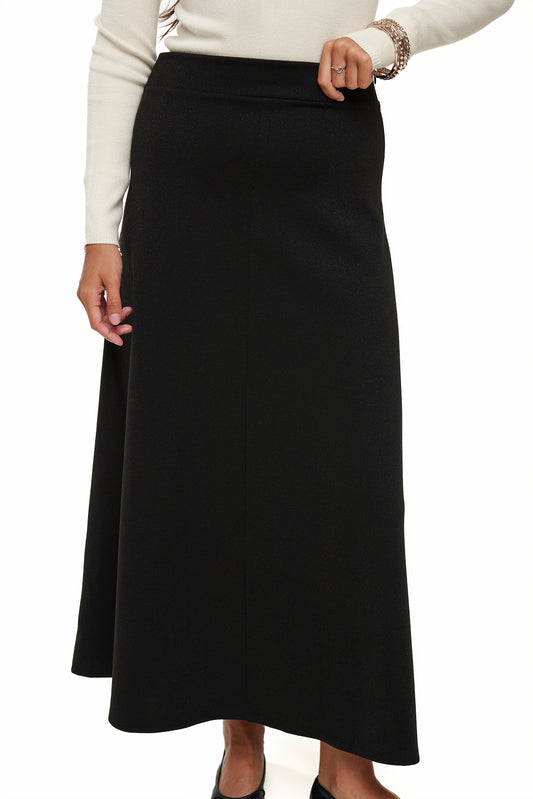 Shimmer Embellished Maxi Skirt, Black – Olivvi World 