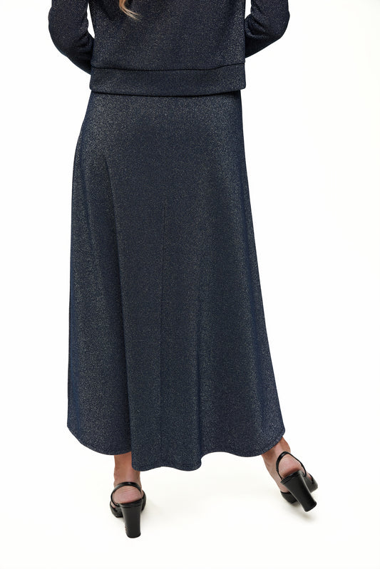 Shimmer Embellished Maxi Skirt, Navy – Olivvi World 