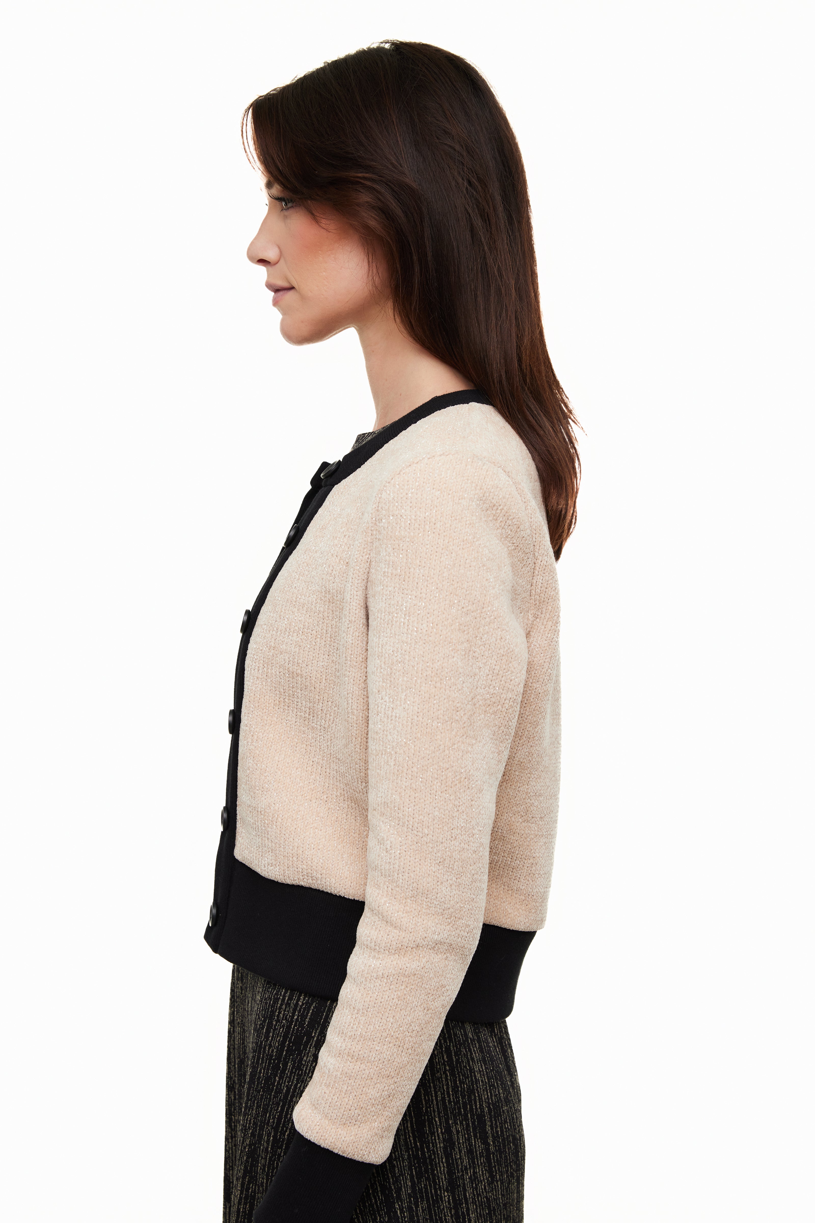 Talia Lux Cardigan, Beige/Ivory – Olivvi World 