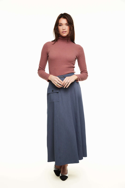 The Diana Skirt, Denim Blue – Olivvi World