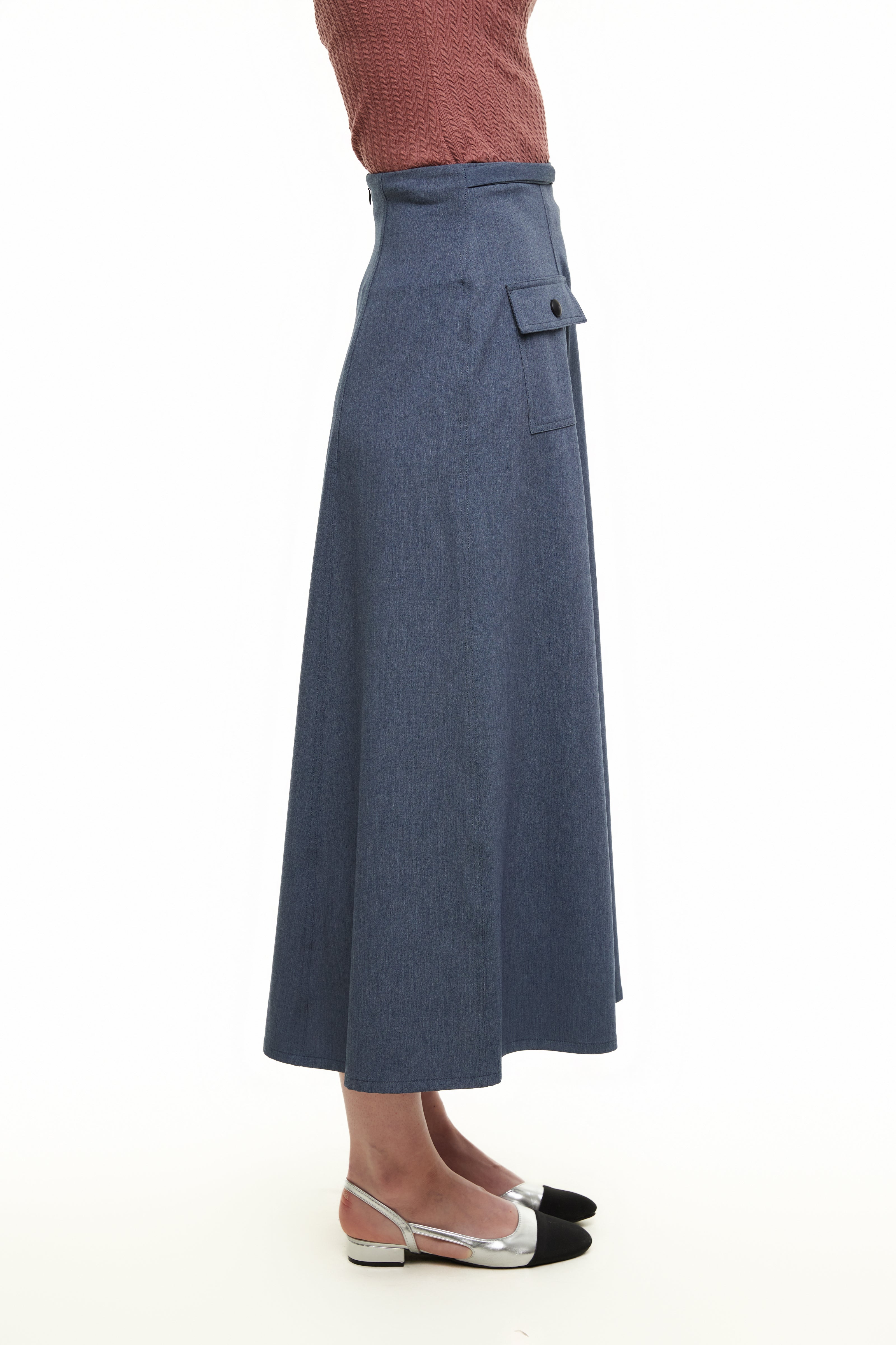 The Diana Skirt, Denim Blue – Olivvi World