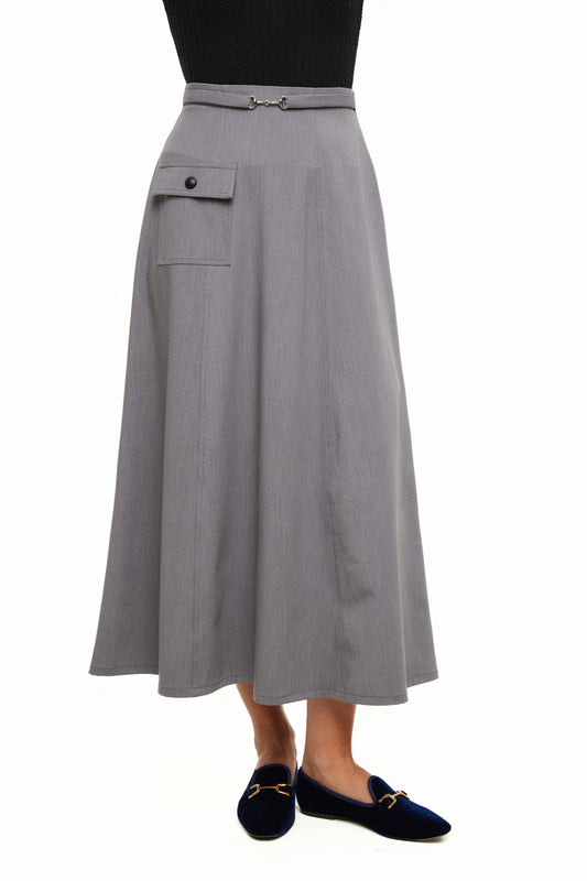 The Diana Skirt, Light Gray – Olivvi World